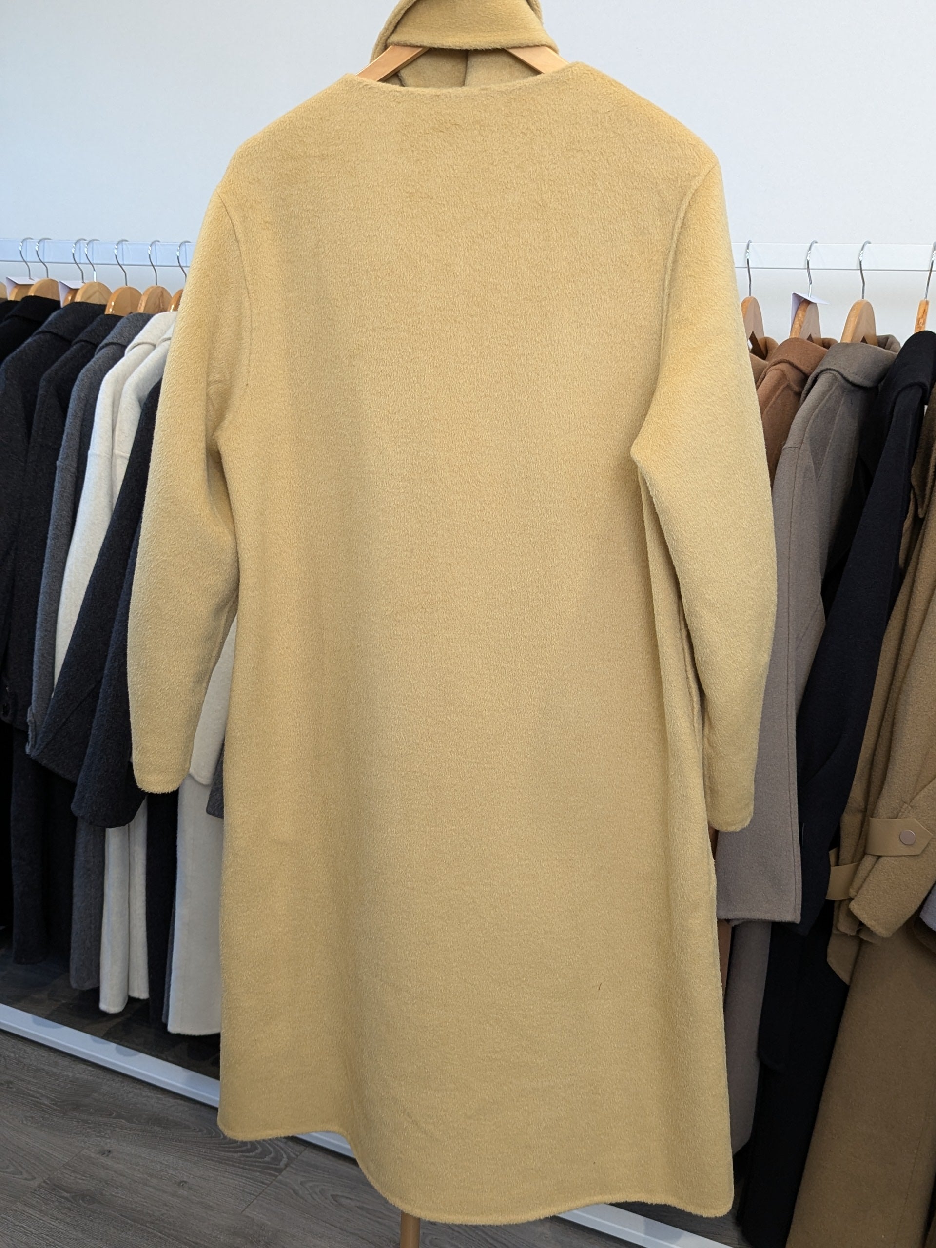 191 100% Wool Coat Yellow