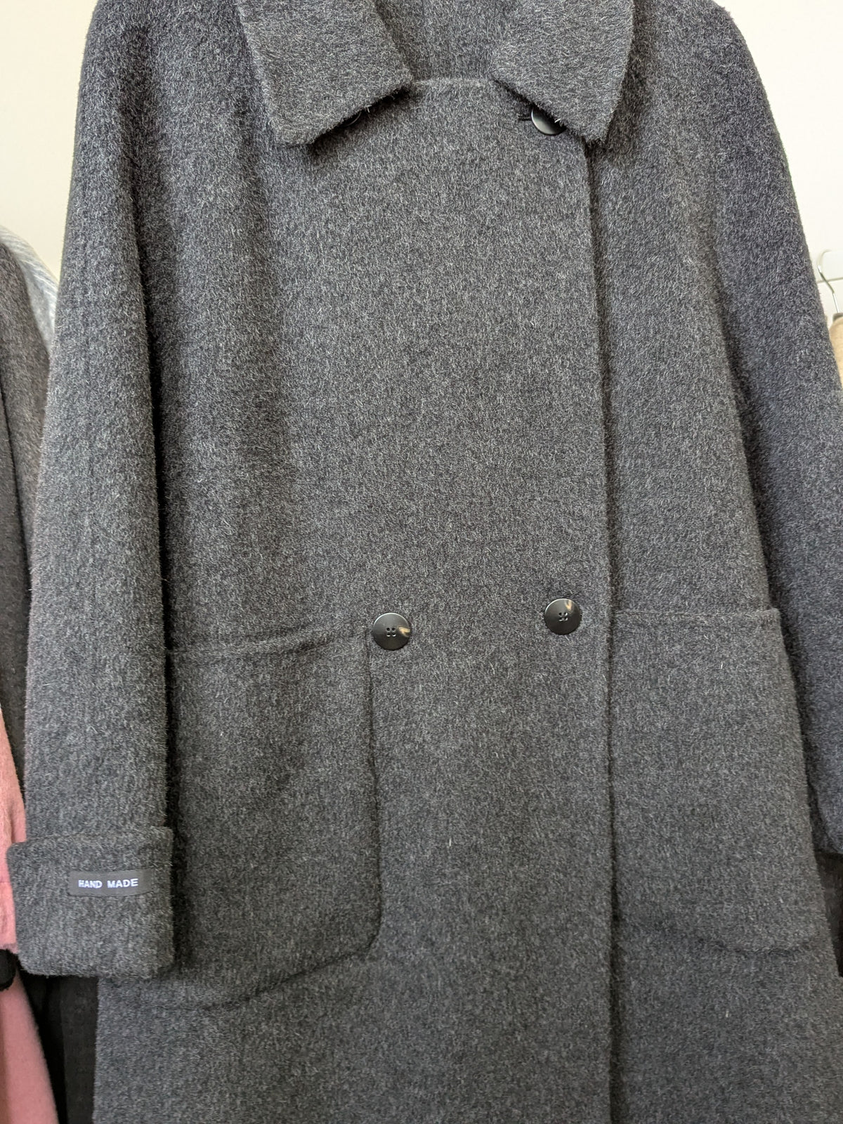 290 100% Wool Coat S 10-12 Dark grey