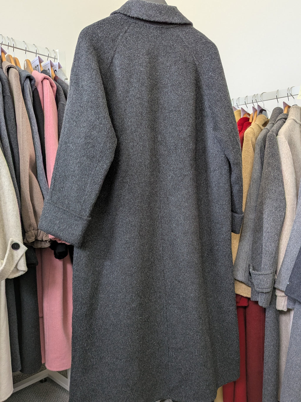 290 100% Wool Coat S 10-12 Dark grey