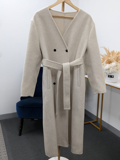 100% Wool Coat Women Warehouse 248 with Scarf