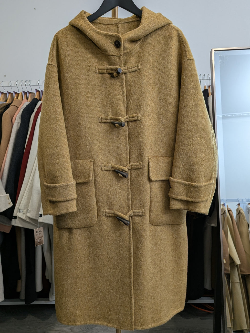 287 100% Wool Coat Light Camel M 12-16