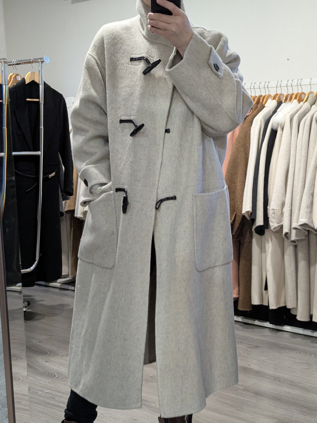 141 100% Wool Coat Oat S 8-14