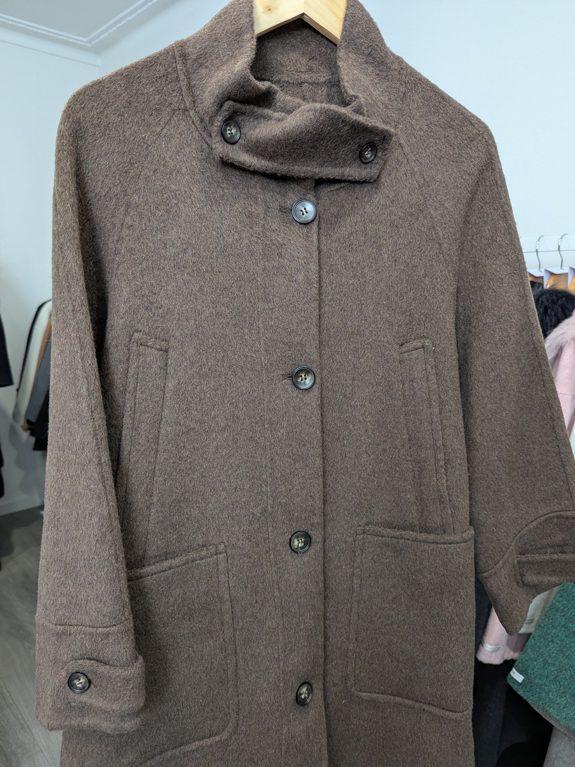 139 100% Wool Coat Brown