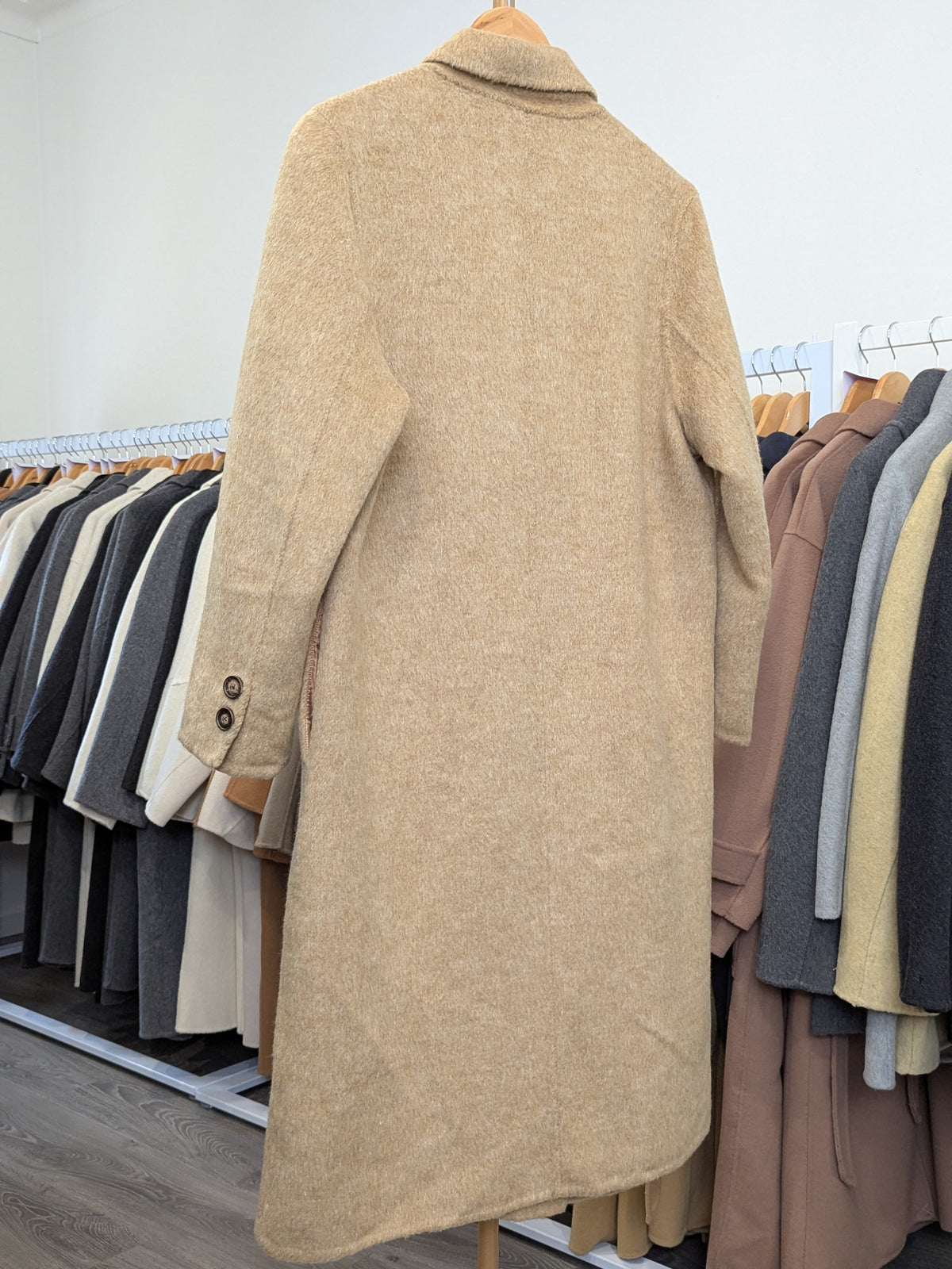 204 100% Wool Coat Lemon 2 in 1 S 10-12