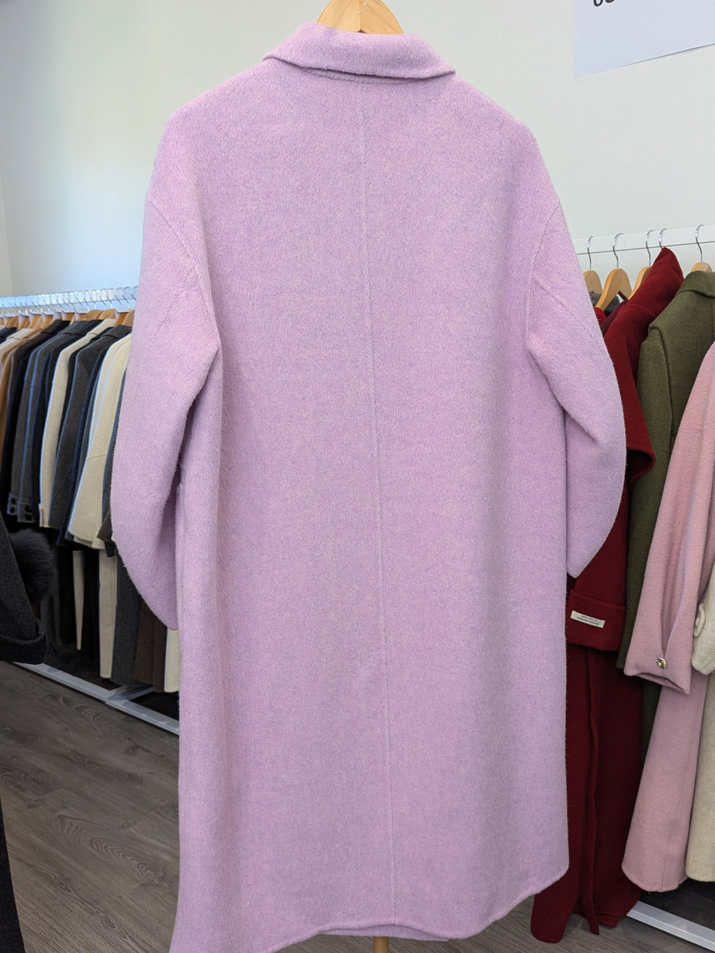 165 75% Wool Coat Purple