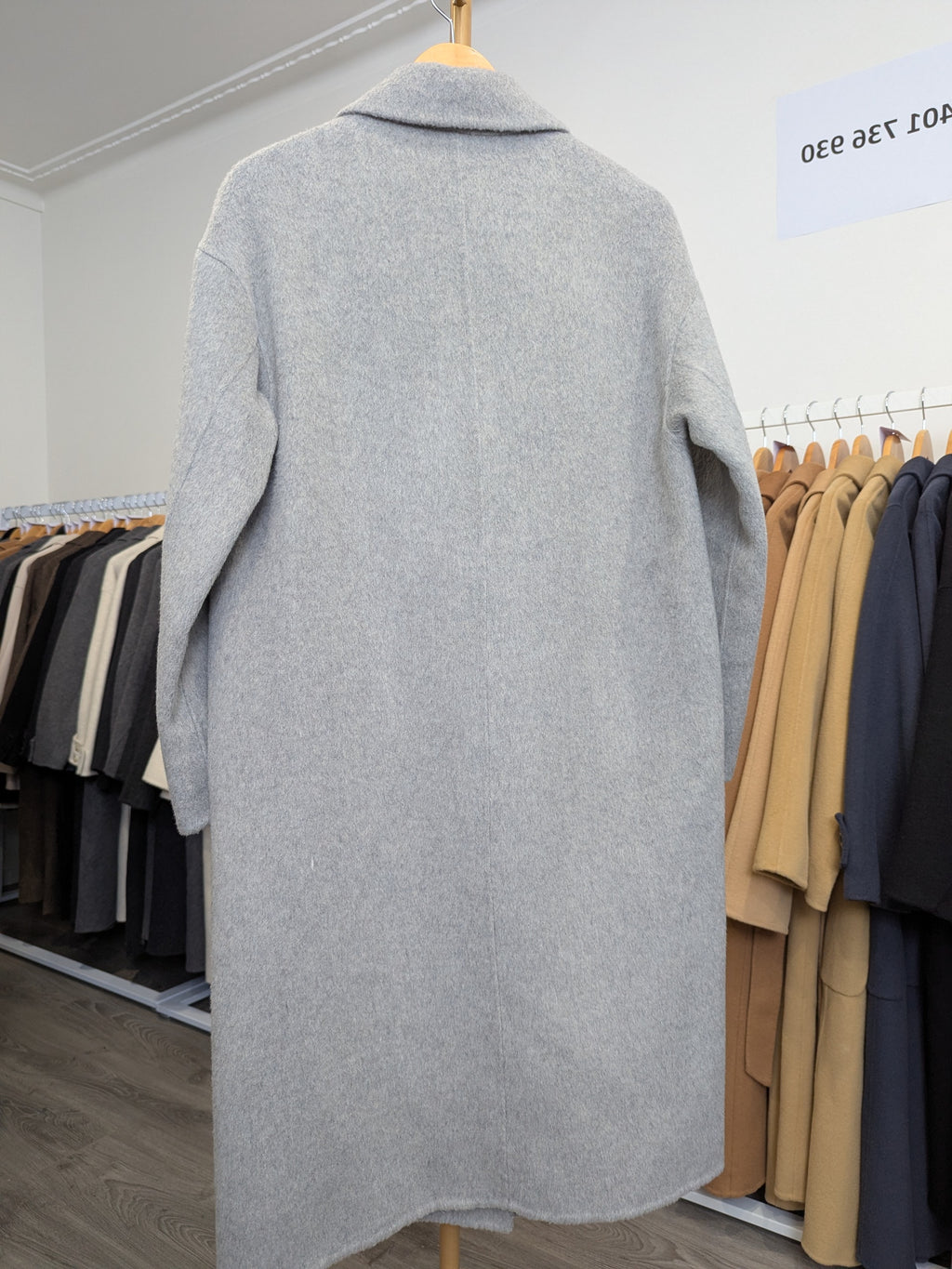 204 70% Wool Coat Grey S 10-14