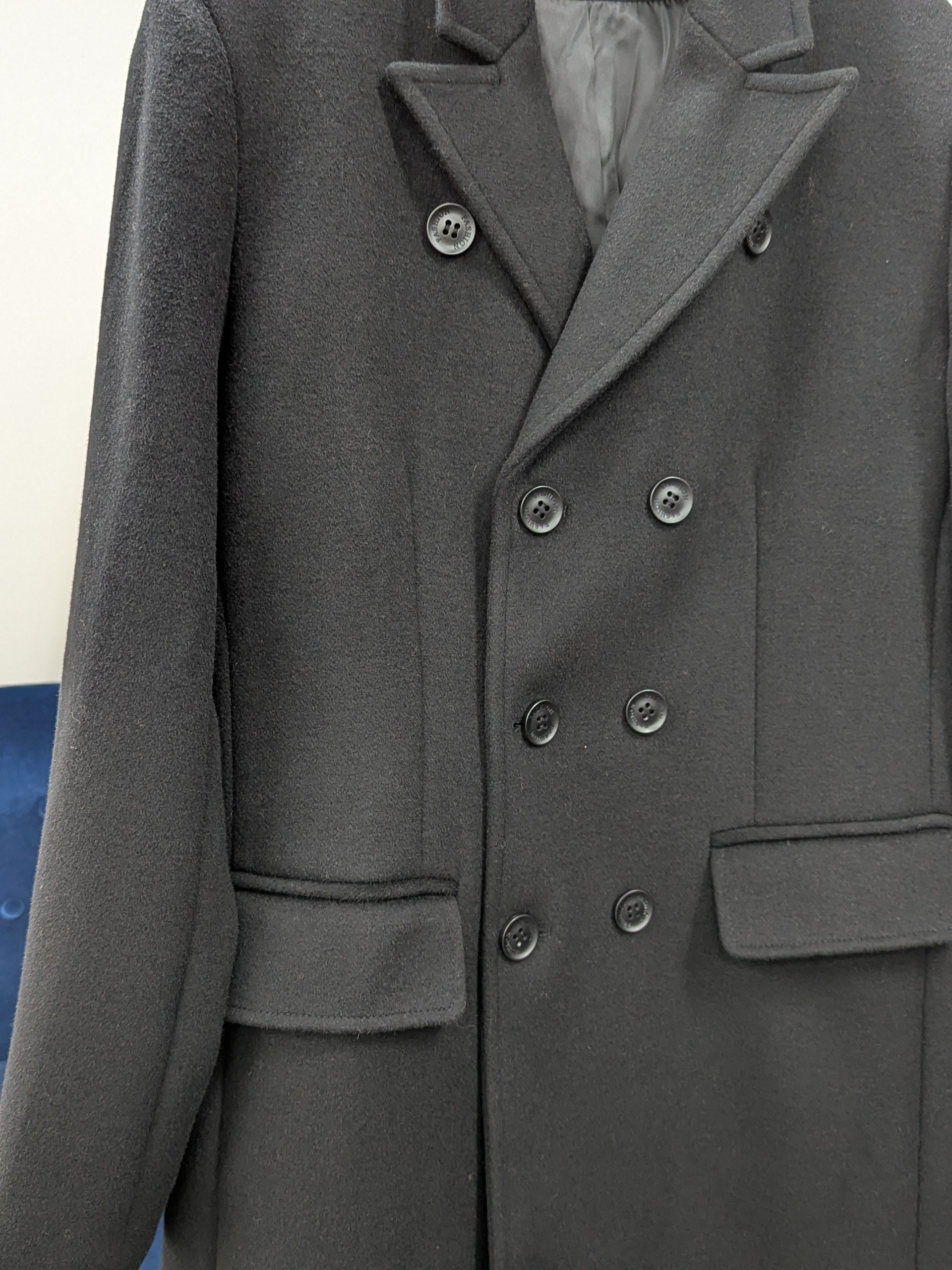 018 Men's 51% Wool Coats Black Grey Tan