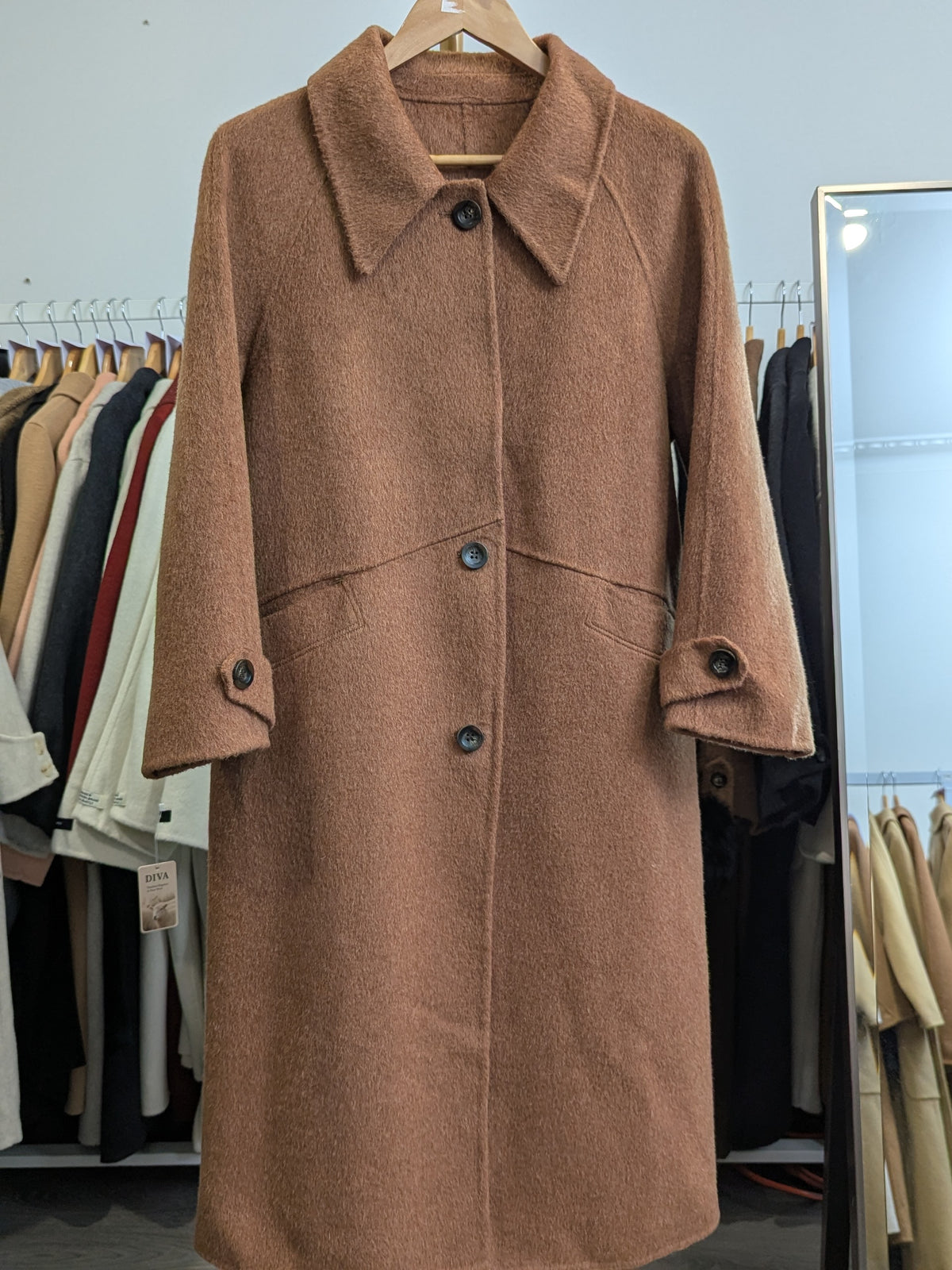 283 90% Wool Coat Camel M 10-12