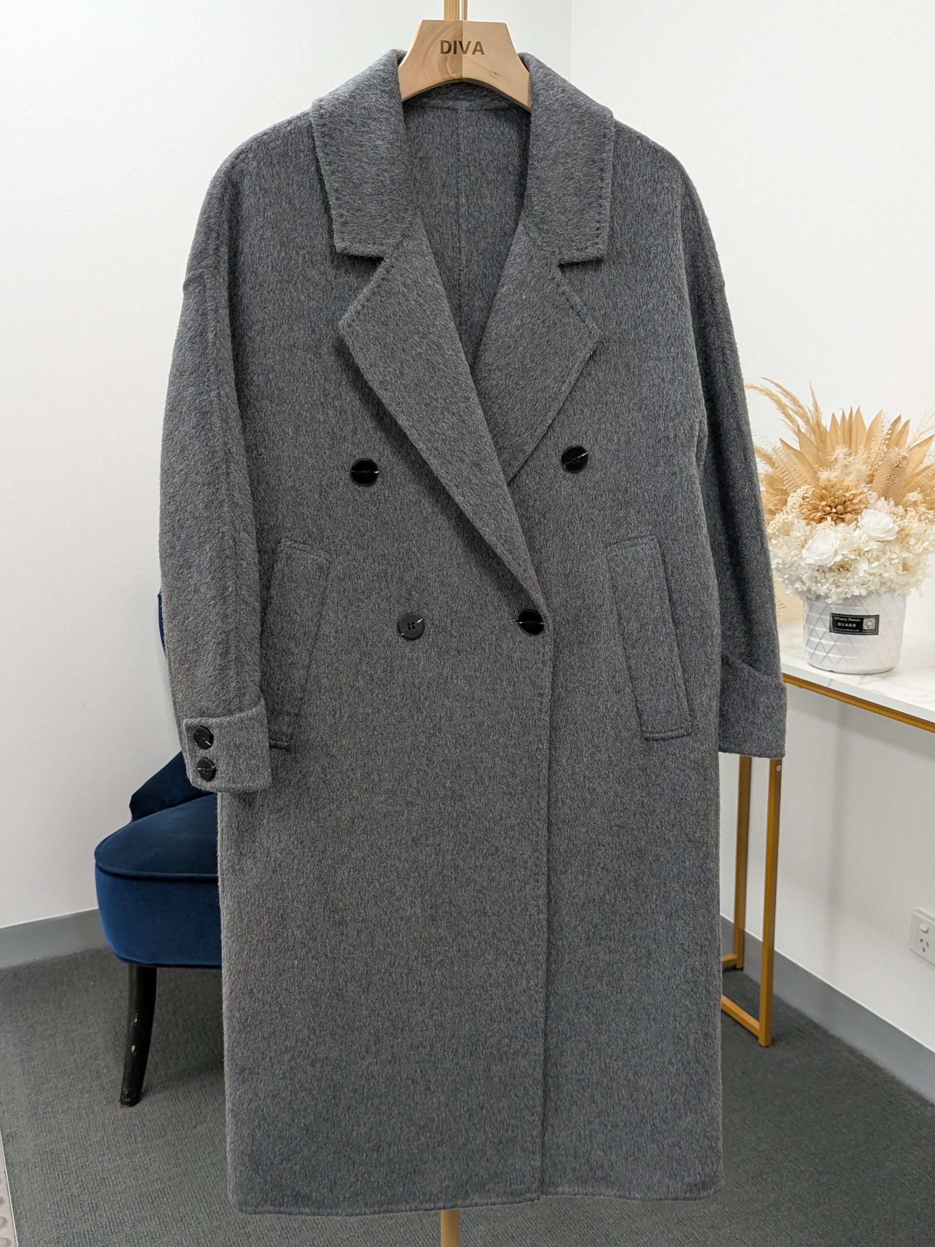 009 100% Wool Grey