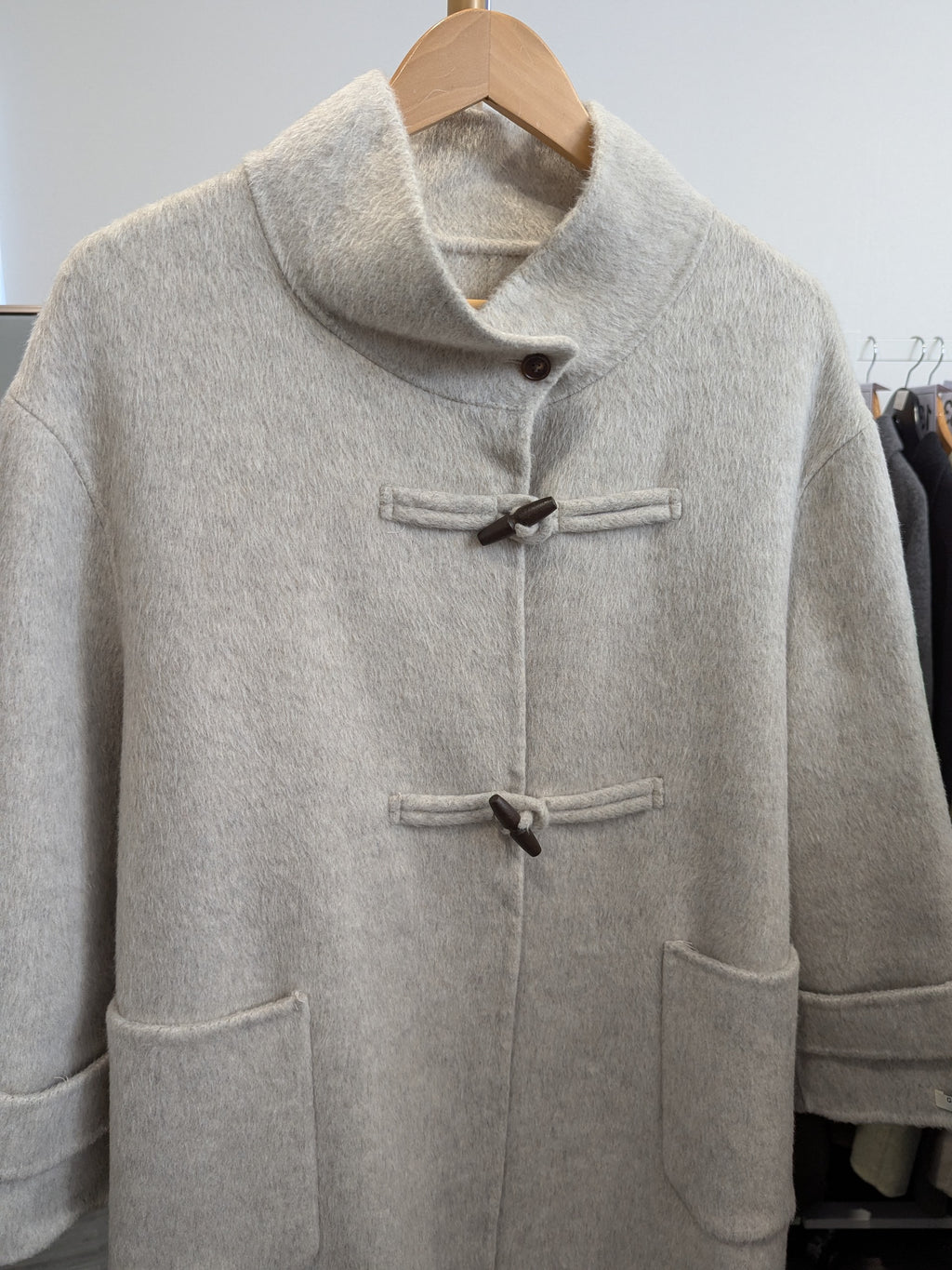257 100% Wool Coat Oat M 10-14