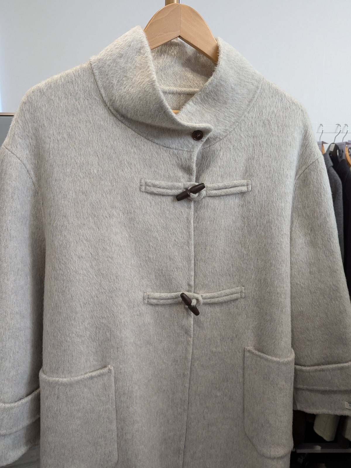 257 100% Wool Coat Oat M 10-14