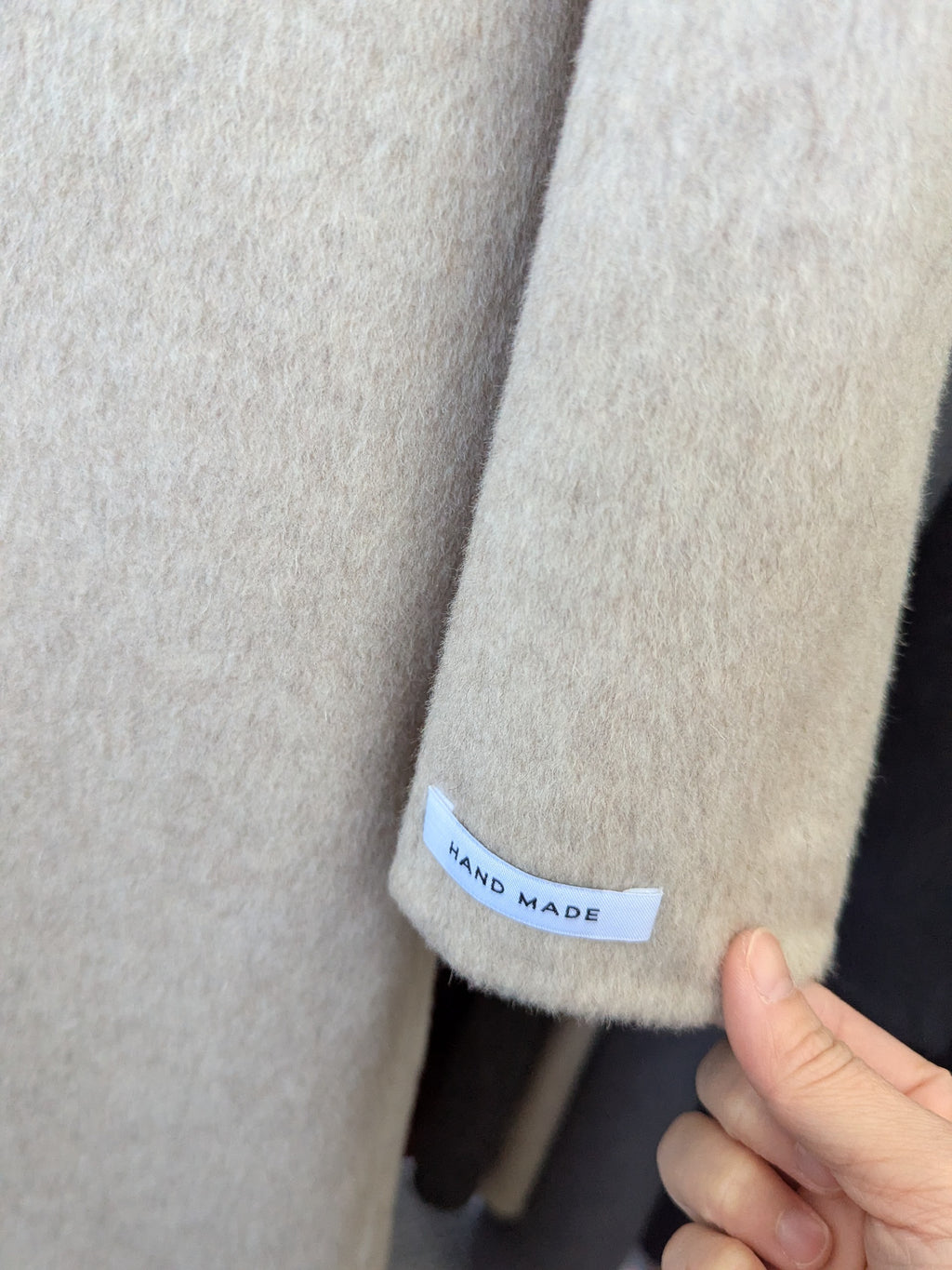 233 100% Wool Coat M 10-14 Oat milk