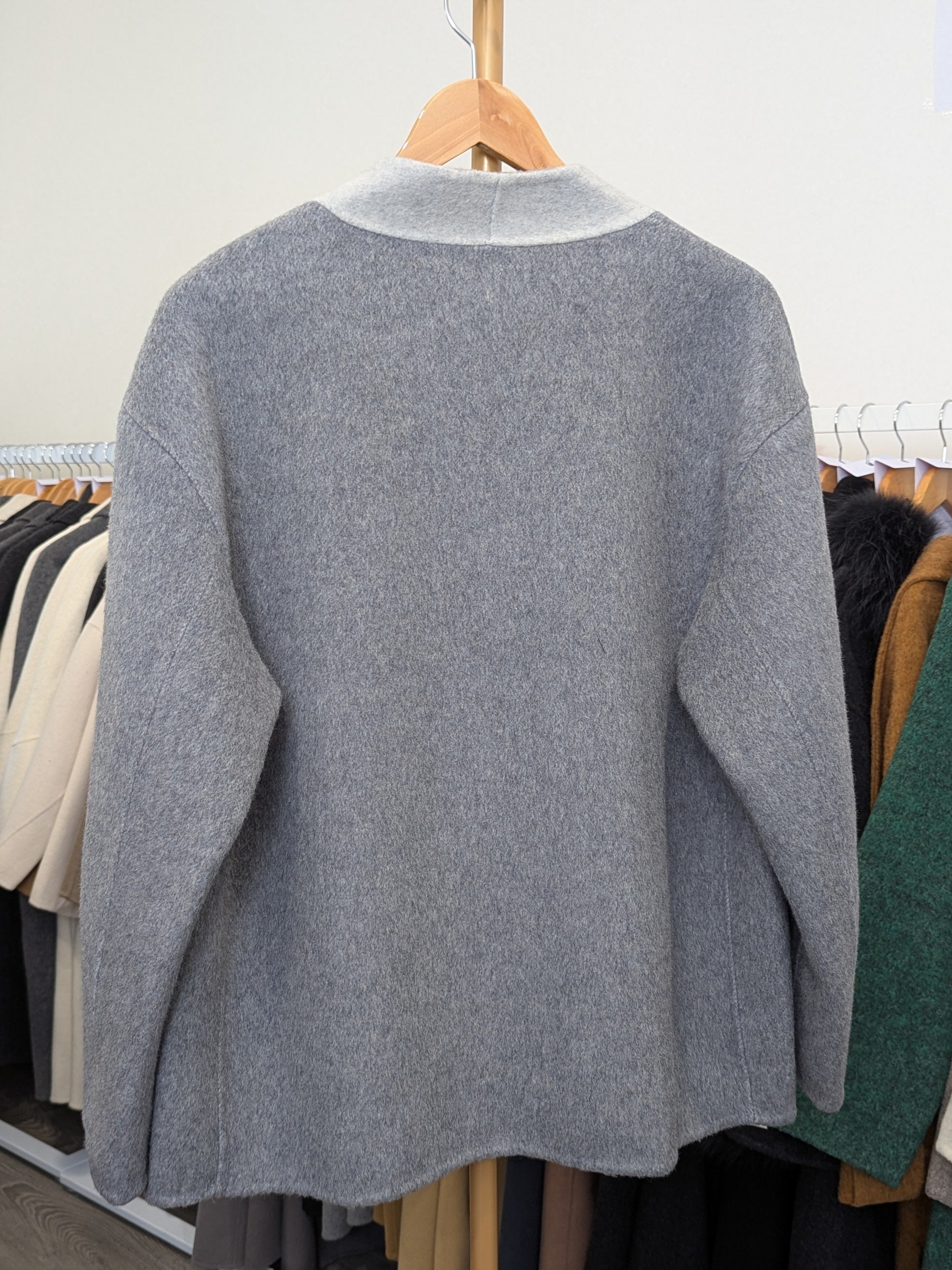 105 70% Wool Coat Grey