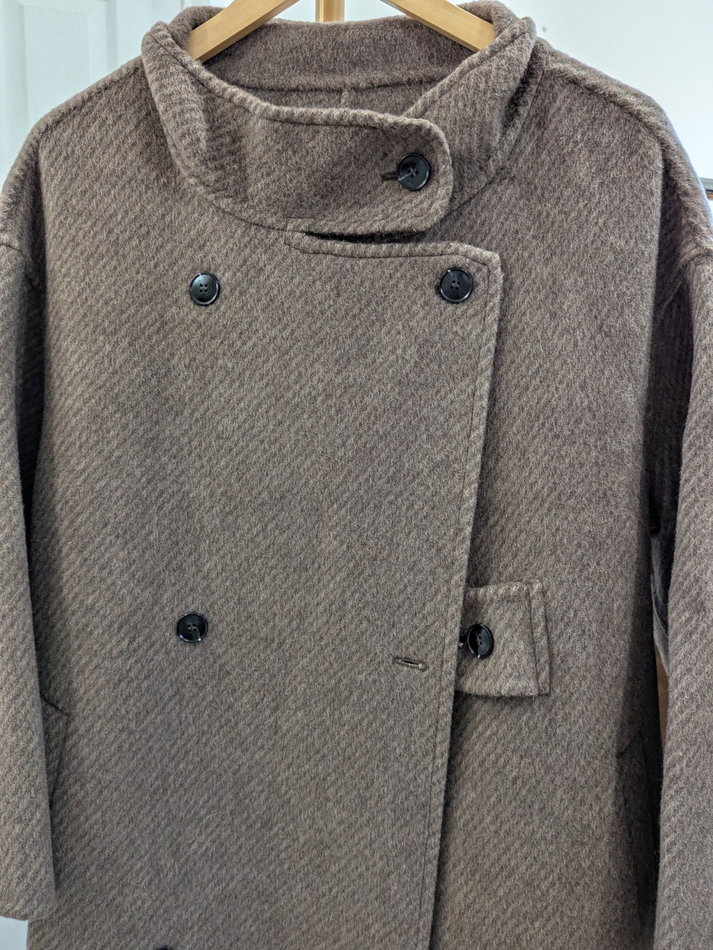 300 100% Wool Coat Brown S 10-12