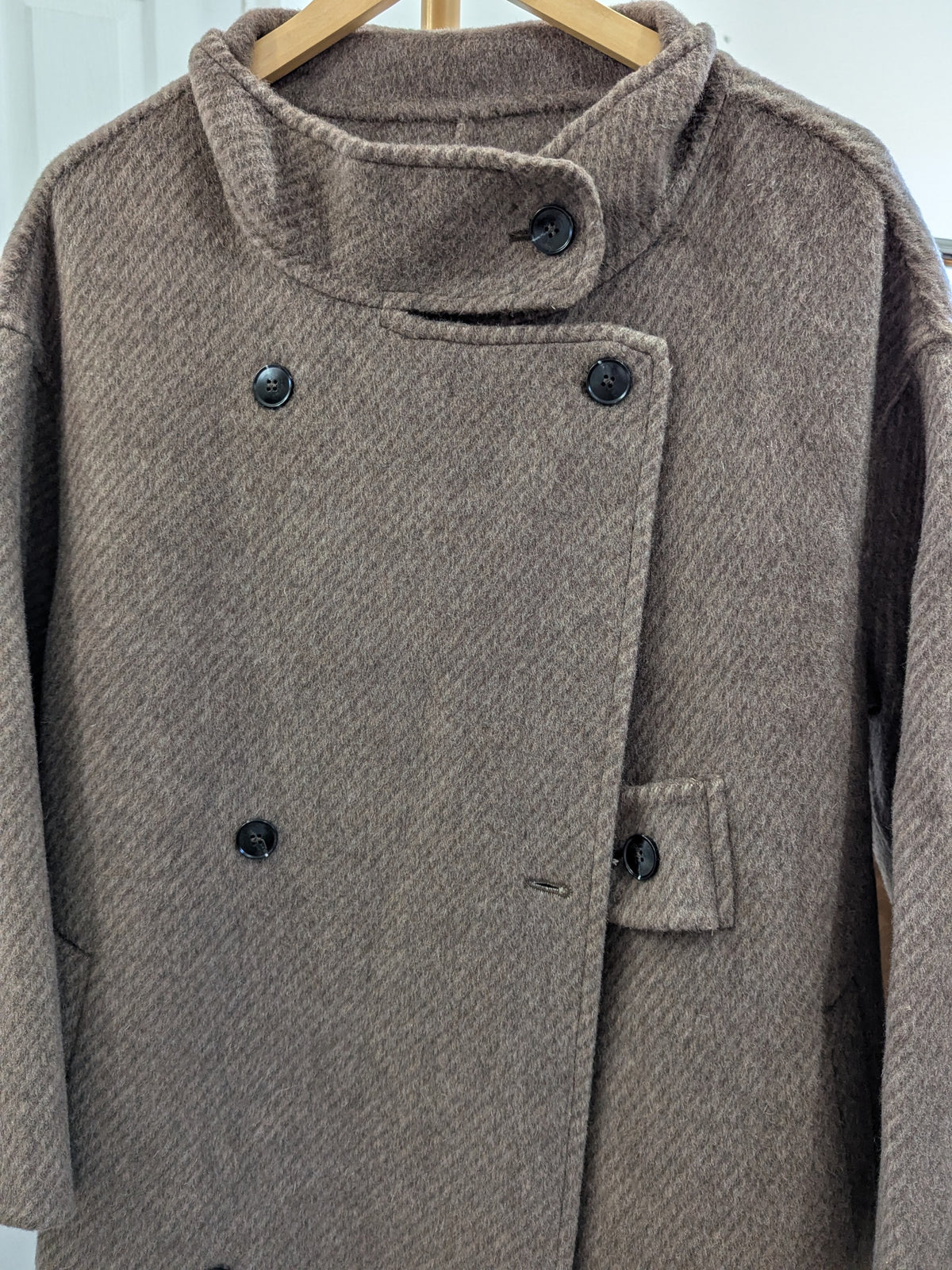 300 100% Wool Coat Brown S 10-12