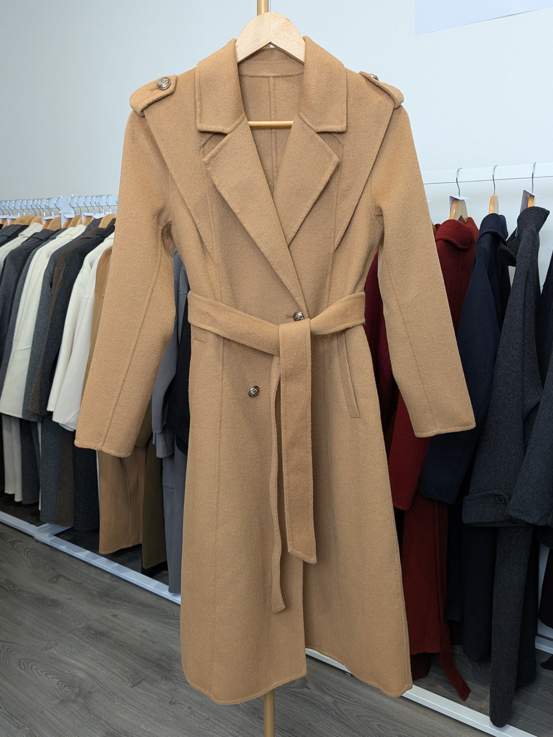 014 100% Wool Coat Camel