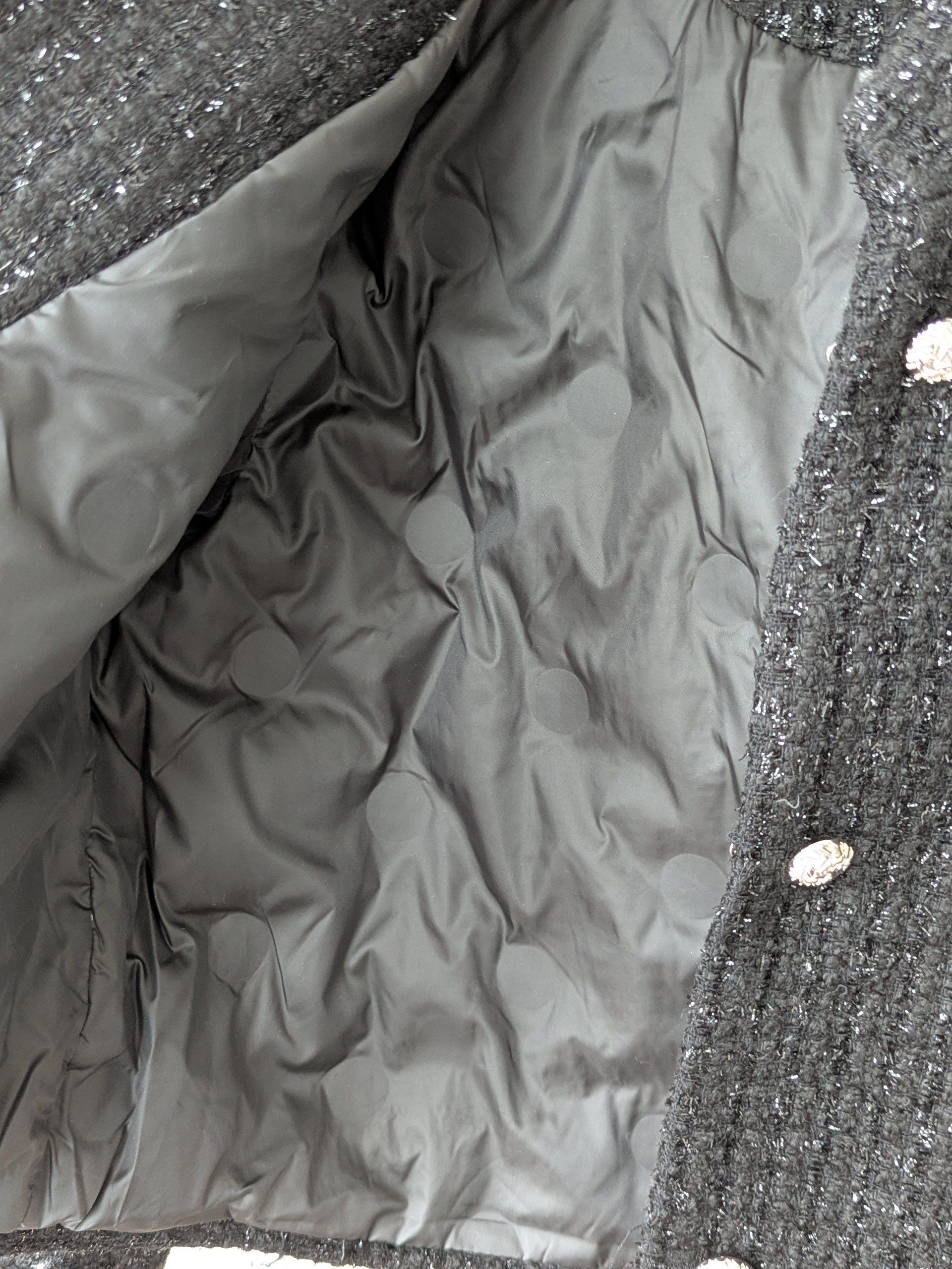 Goose Down Tweed Jacket 140 Size 6-8