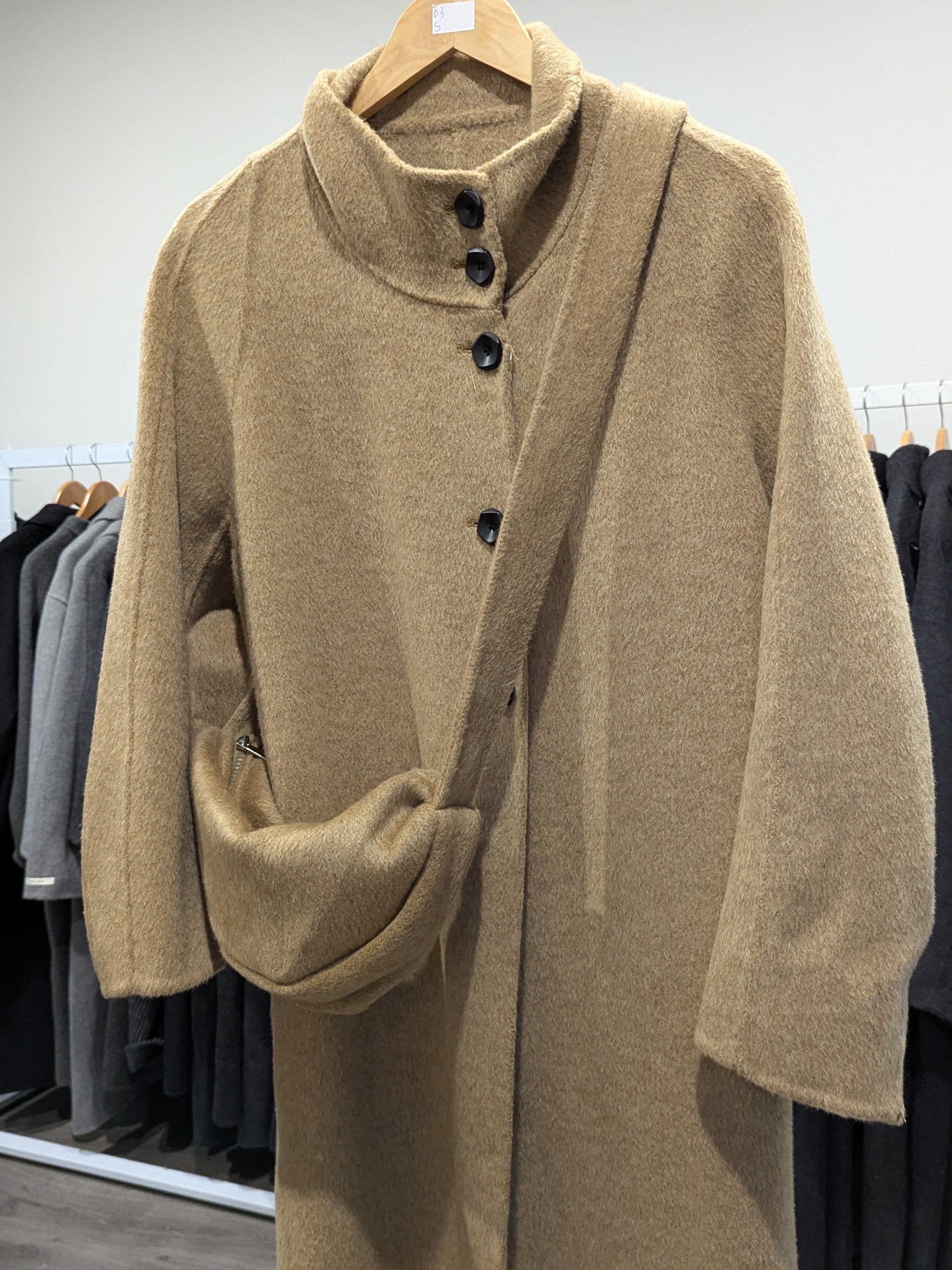 143 100% Wool Coat Light Tan S 8-12