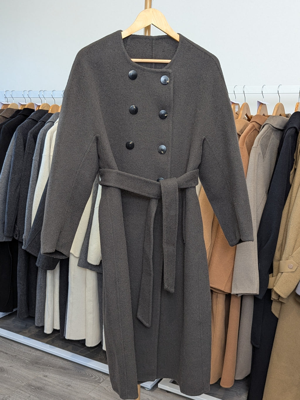 170 70% Wool Coat Dark Olive