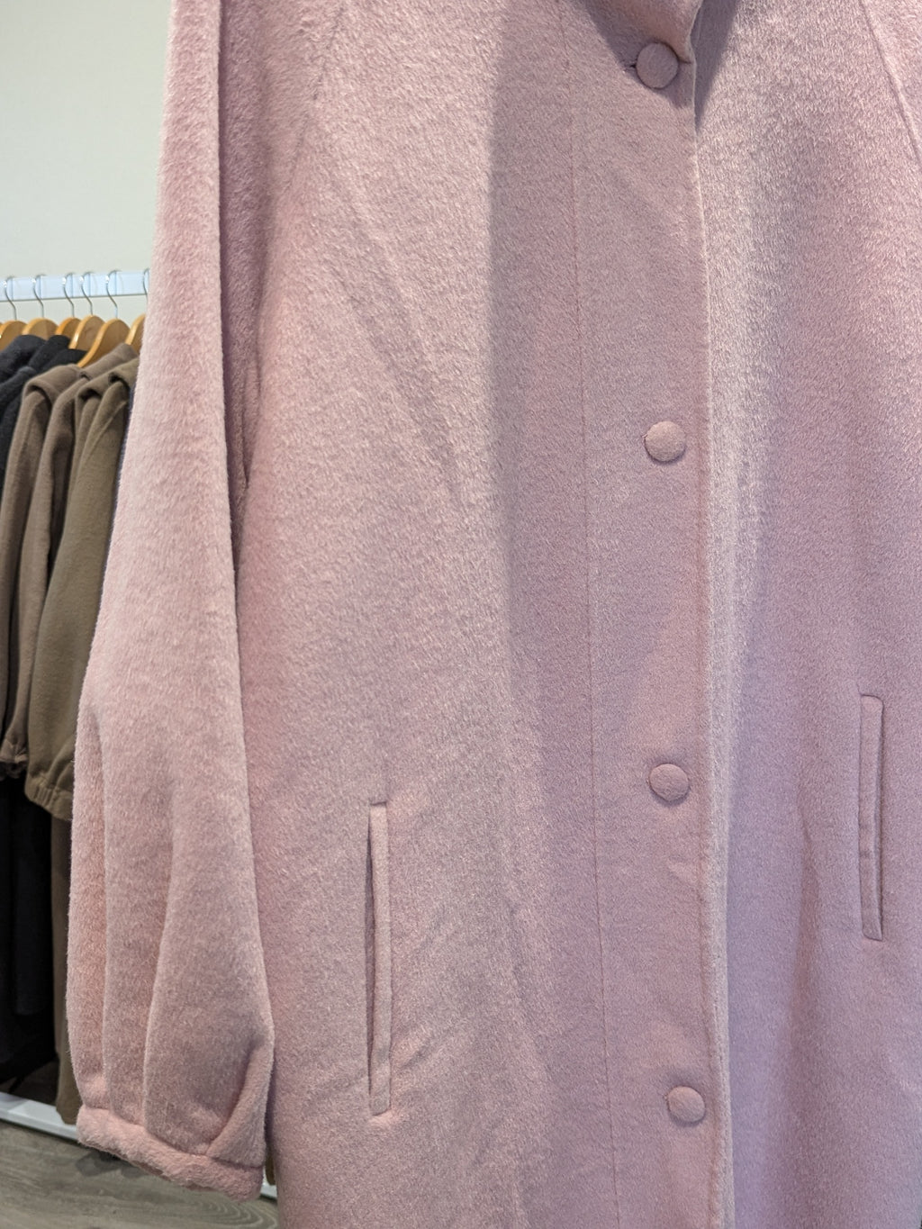 198 100% Wool Coat Pink M 10-14