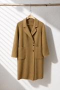 031 100% Wool Coat Camel S 6-8 M 10-12