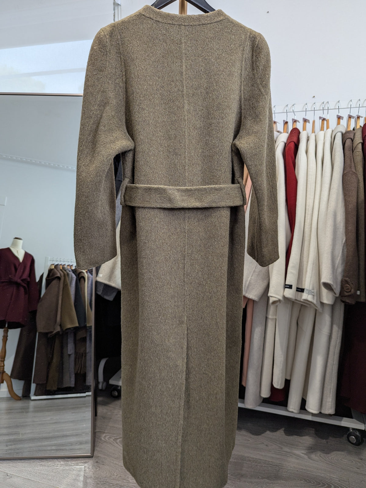 230 80% Wool Coat Olive M 10-12