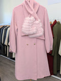 131 100% Wool Coat Pink