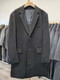 040 Men's 100% Wool Coats Black