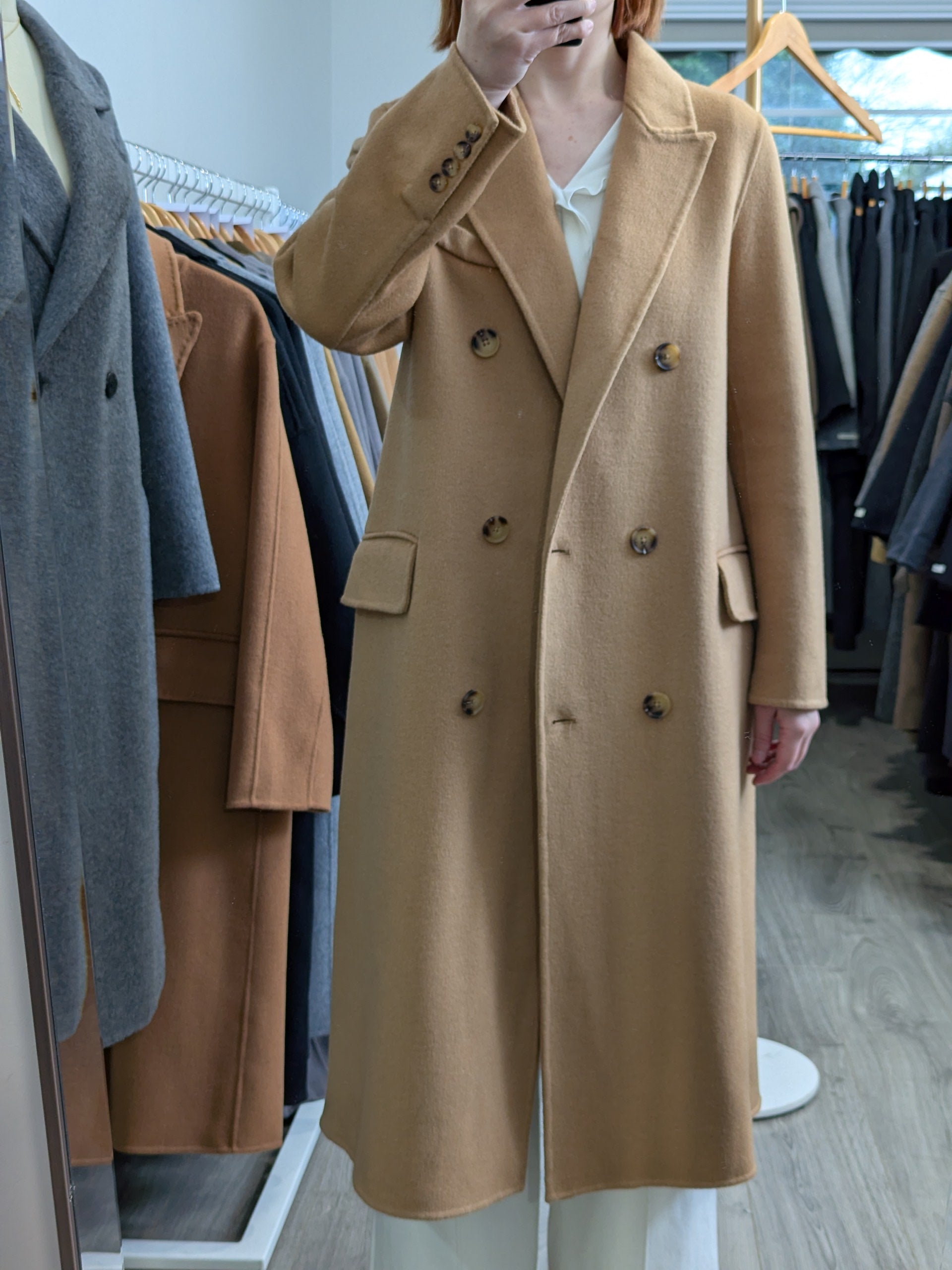 119 100% Wool Coat Tan