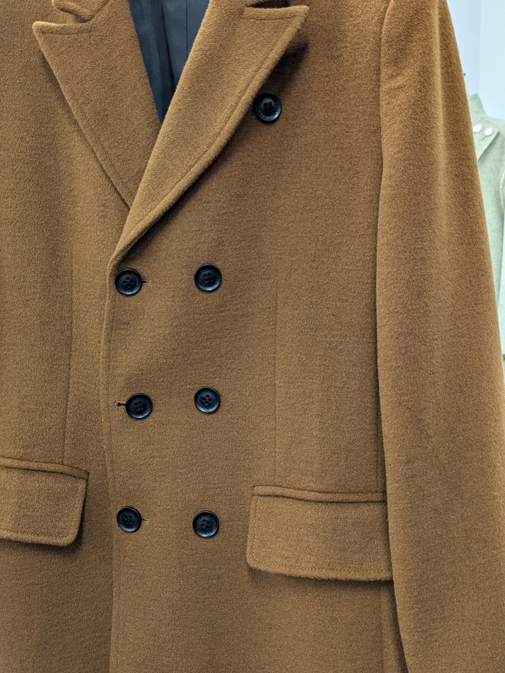 018 Men's 51% Wool Coats Black Grey Tan