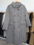 192 65% Wool Coat Grey M 14-16