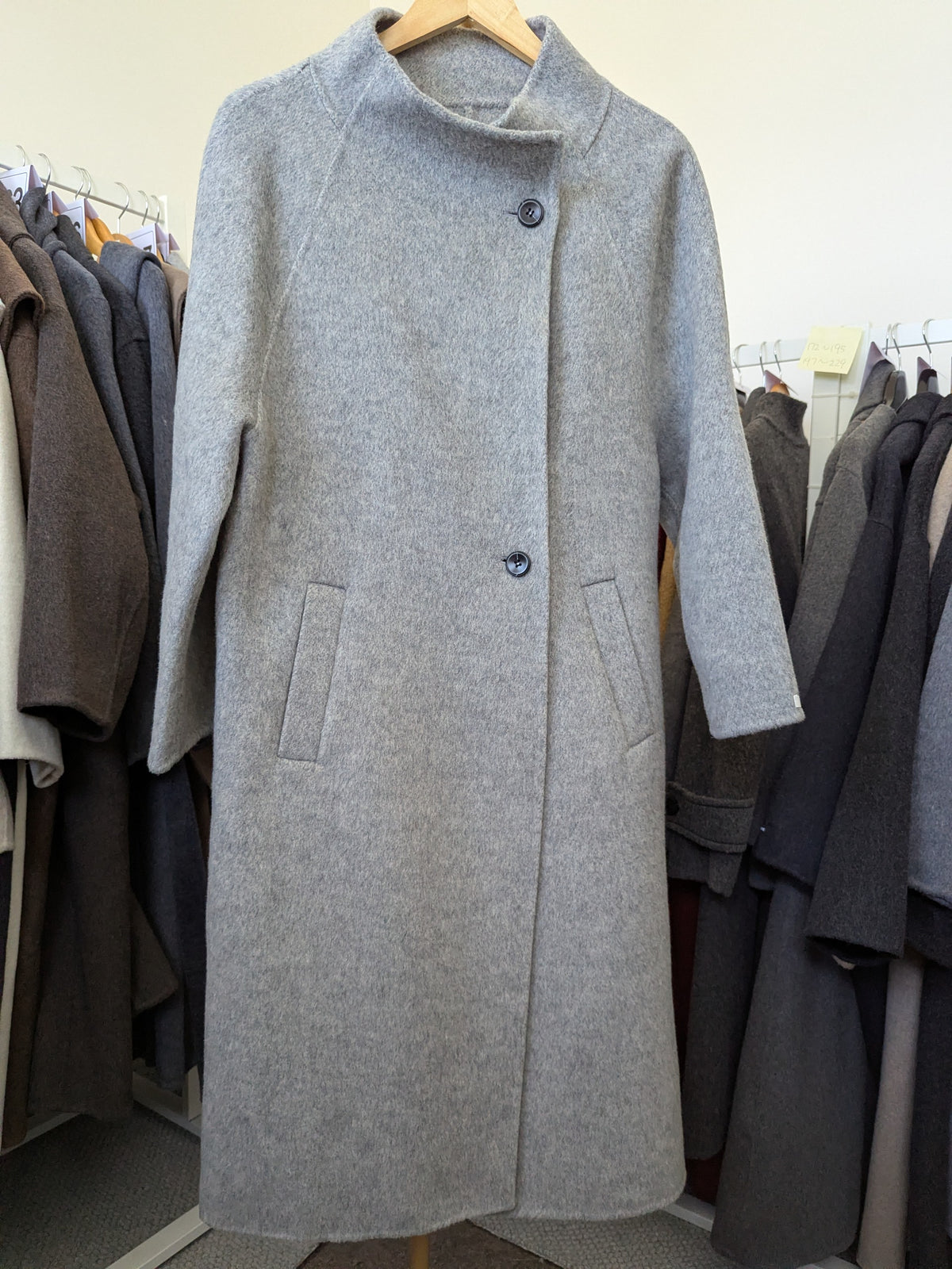 281 70% Wool Coat Grey S 10-14