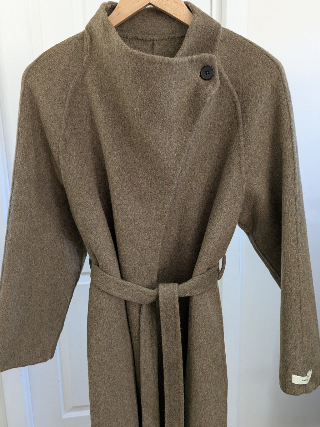 142 100% Wool Coat Olive S 8-10