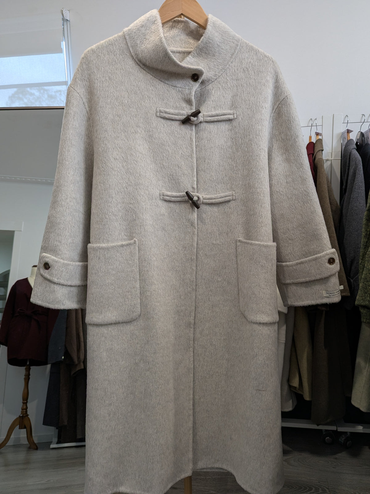 257 100% Wool Coat Oat M 10-14