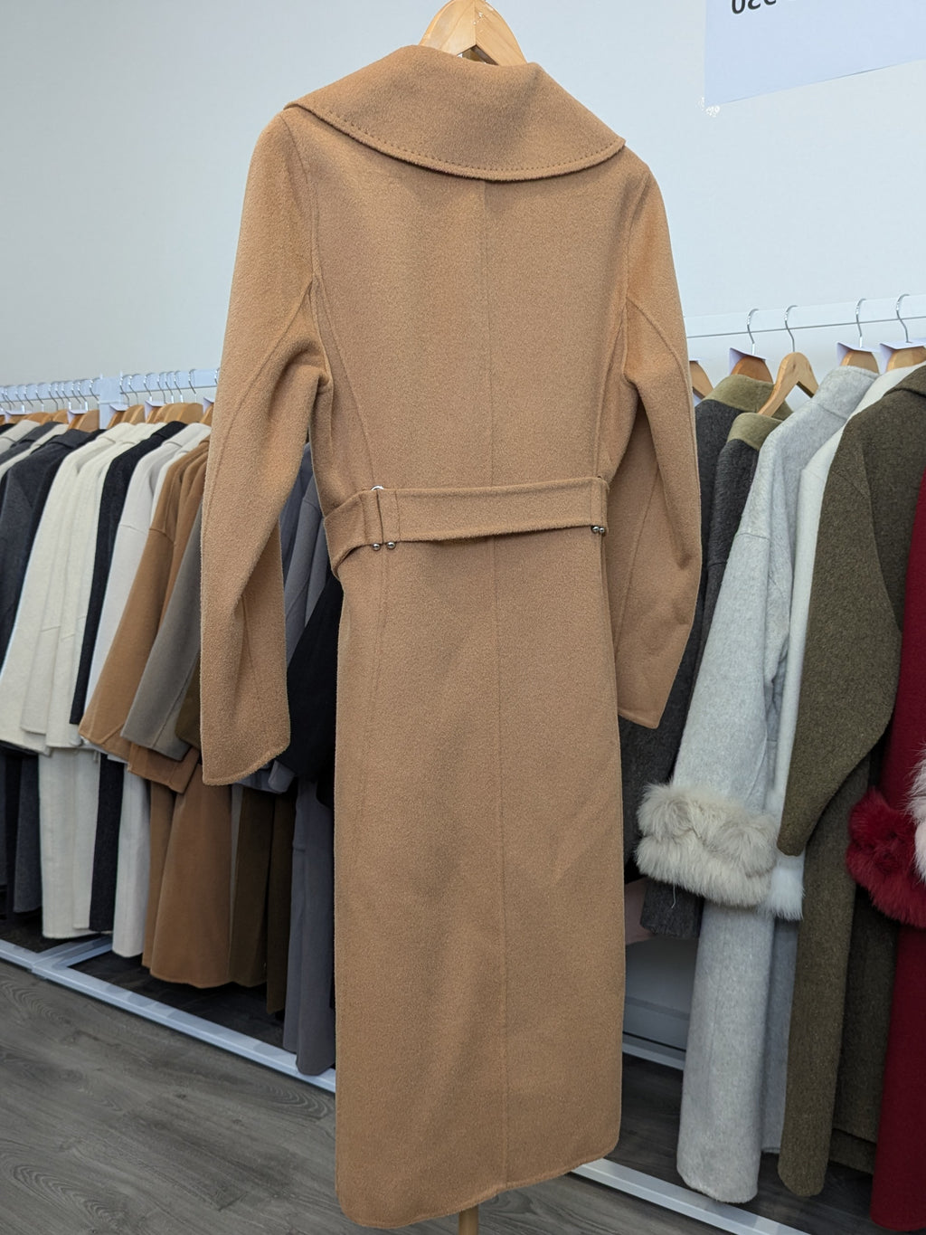 046 100% Wool Coat Camel