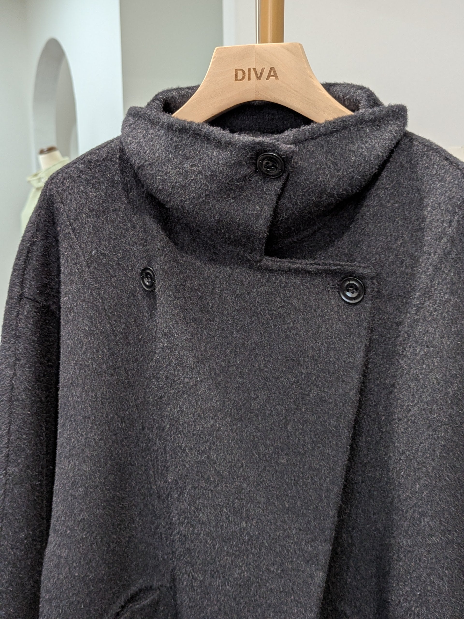 002 Cashmere blend Charcoal