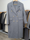 128 100% Wool Coat Grey