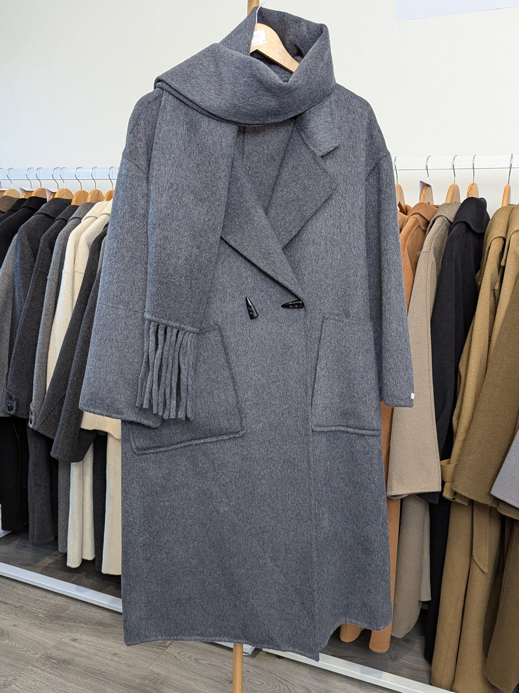 154 100% Wool Coat Grey