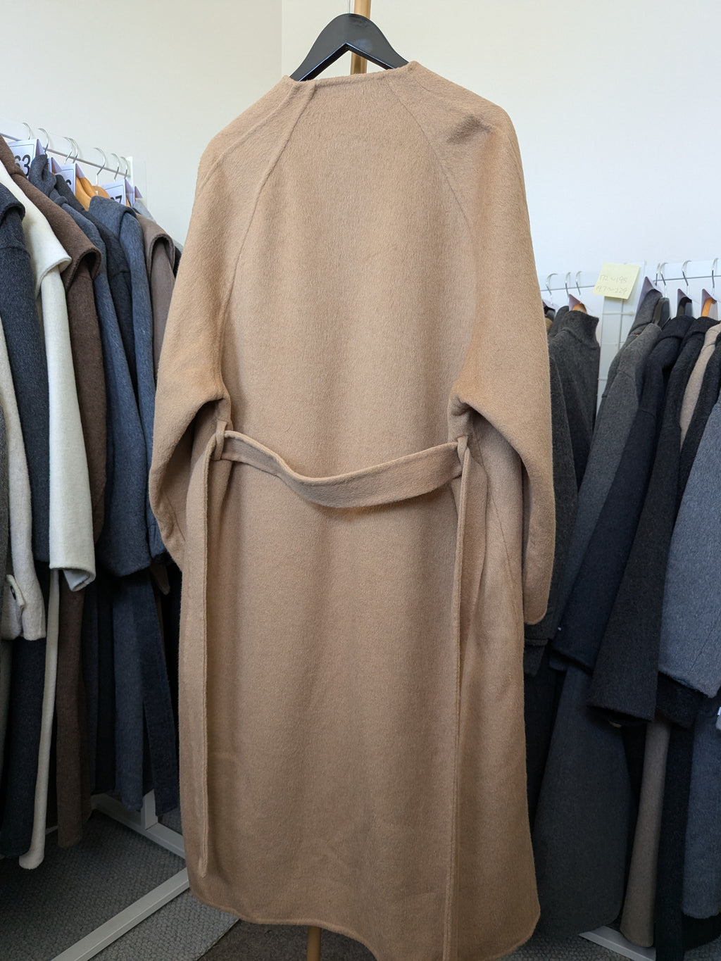 297 100% Wool Coat S 10-12 M 14-16 Light camel