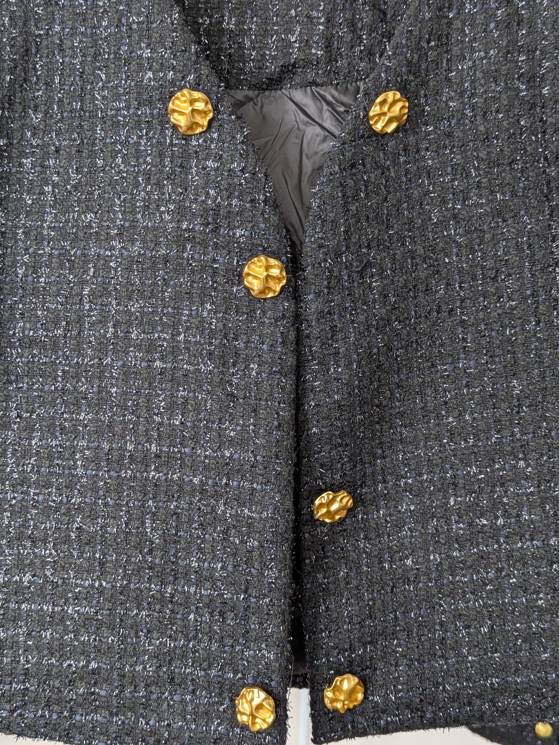 Goose Down Tweed Jacket 137 Size 8-10