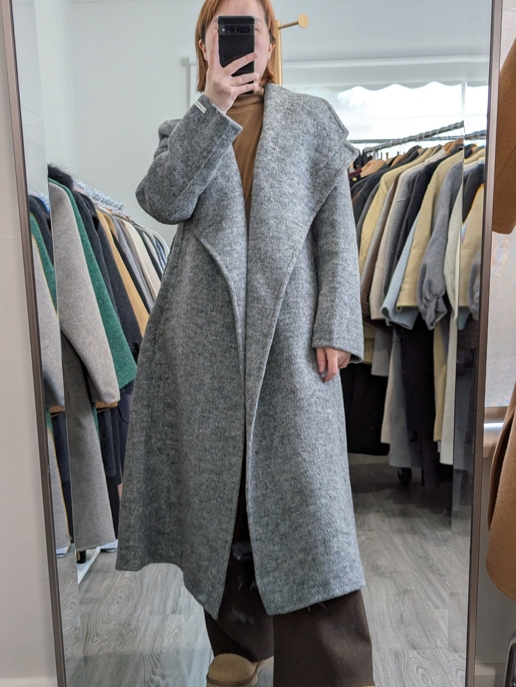 211 70% Wool Coat Grey M 8-10