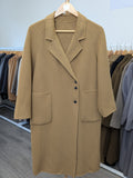031 100% Wool Coat Tan