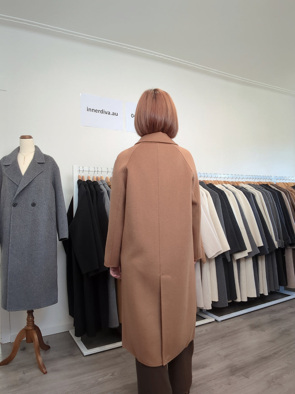 026 100% Wool Coat Tan