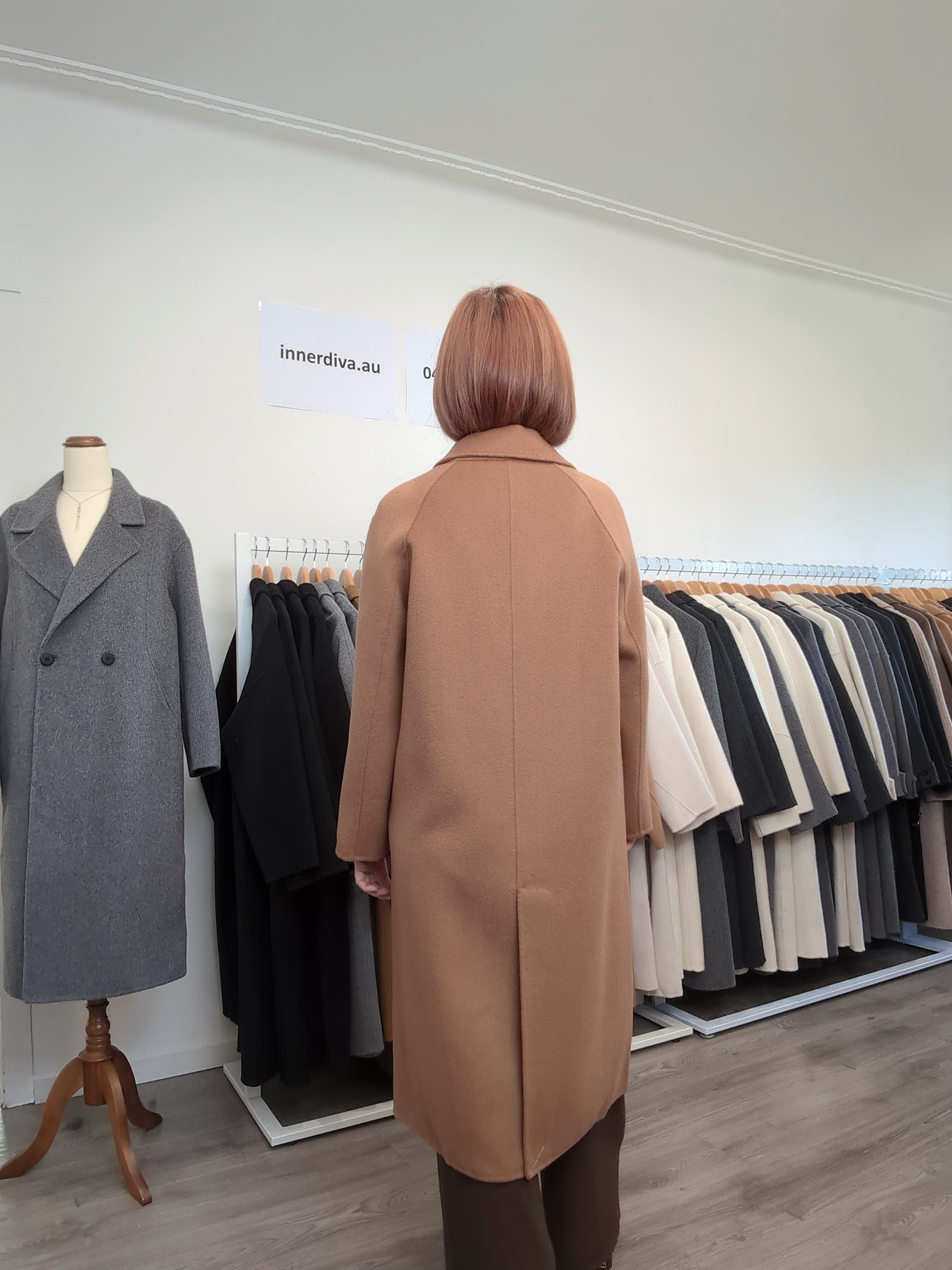 026 100% Wool Coat Tan