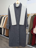 133 10% Tencel 90% Wool Coat Oat/Grey