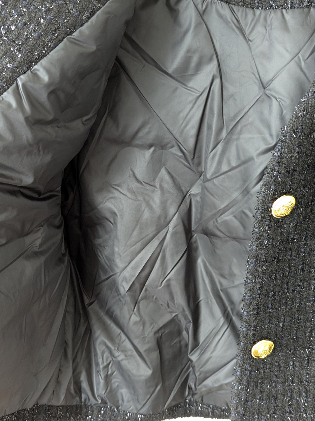 Goose Down Tweed Jacket 139 Size 8-10