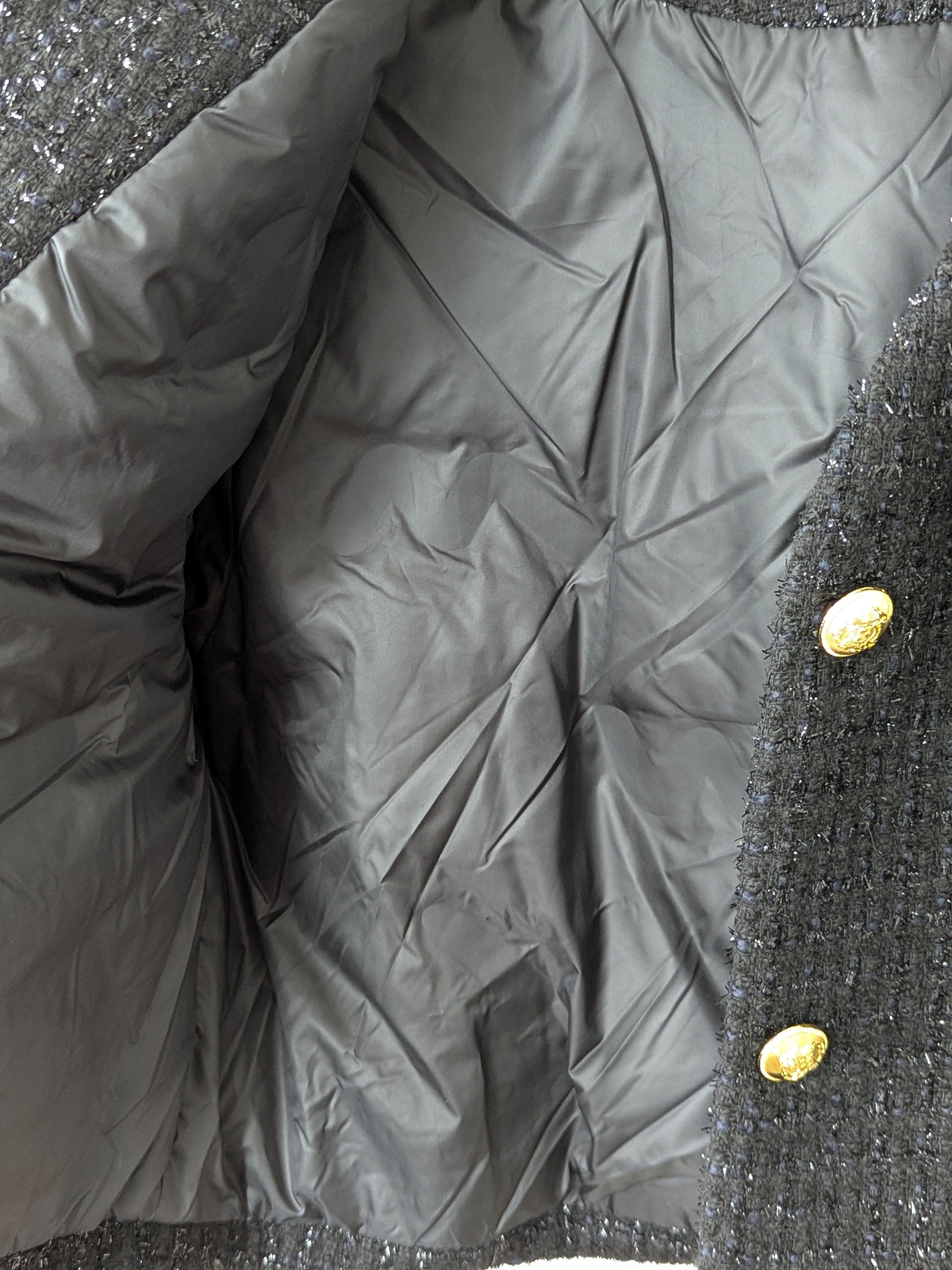 Goose Down Tweed Jacket 139 Size 8-10