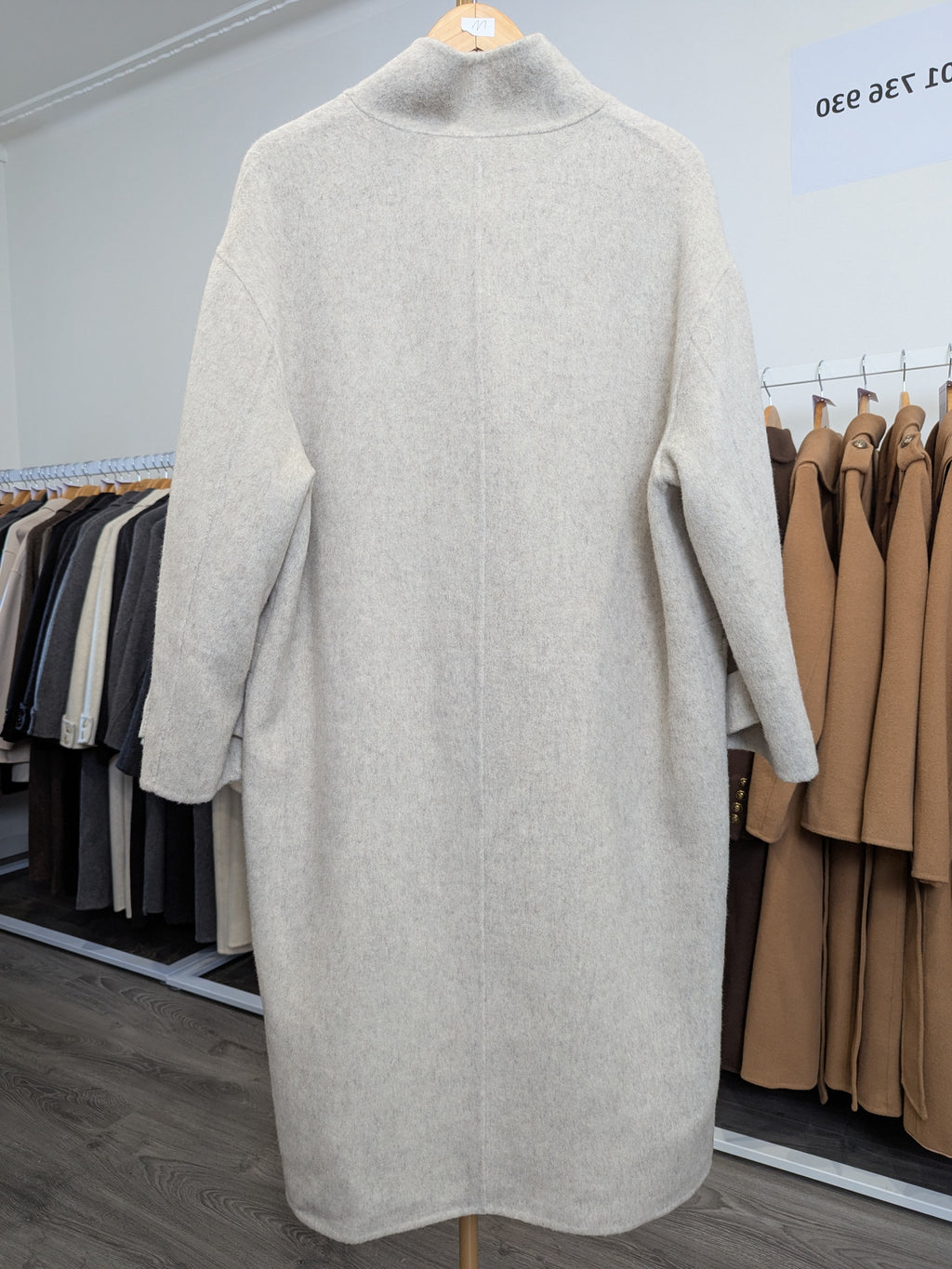 160 100% Wool Coat Oat Beige M 12-16