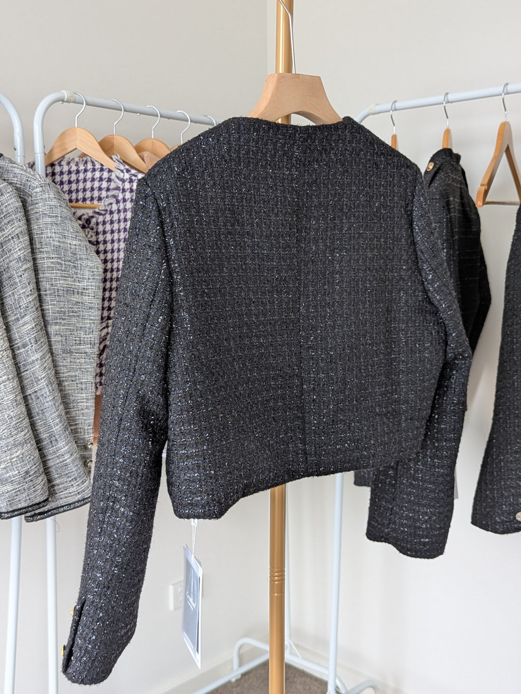 Goose Down Tweed Jacket 139 Size 8-10
