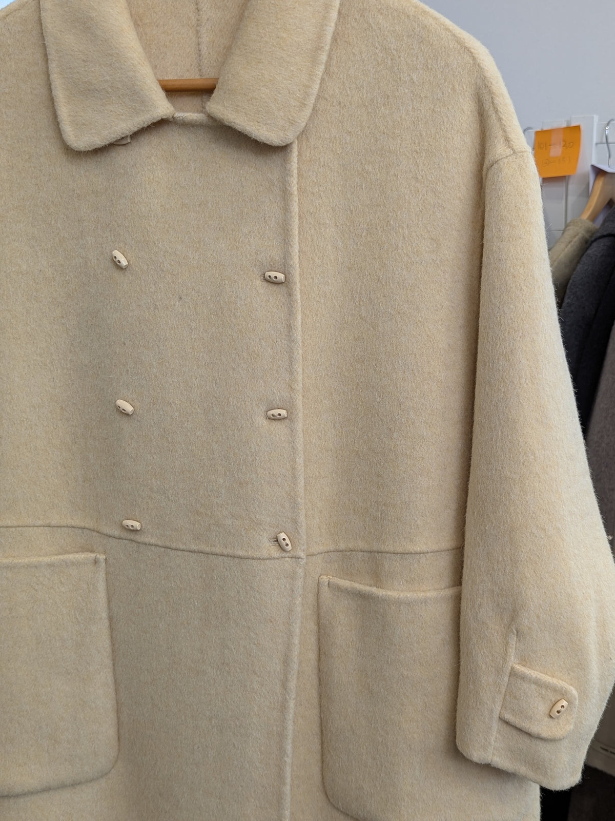267 75% Wool Coat Yellow S 8-12